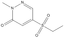 Molecular Structure of 113708-15-9 (3(2H)-Pyridazinone, 5-(ethylsulfonyl)-2-methyl-)
